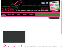 Tablet Screenshot of pizzeriagiardino.com